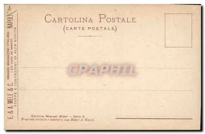 Santa Lucia — Barcarola Napoletana — E.&A. Mele & C. Seria A — Rewers