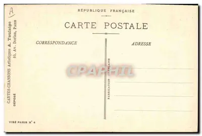 Os Cantos da Guerra 1914-1915 — O 75... É nosso! — A. Taulaigo, Paris — Verso