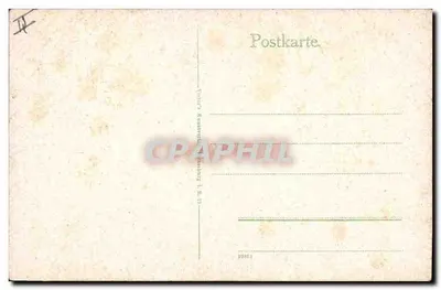 Stara pocztówka Folklore Alsace — Rewers