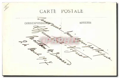 ALSAce — autor: Pani Humbert VIGNOT — podpisany rysunek 'Humbert Vignot 1913' — Rewers