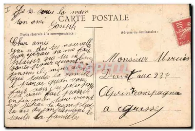 Amor e guerra — Soldado francês e mulher — B.C.I. n°538 — Verso