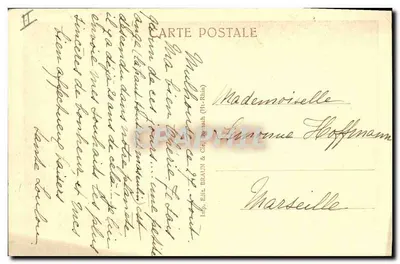 Małe chłopięce z Alsacji — 500 A — Wydawca: BRAUN & Cie (Haut-Rhin) — Rewers