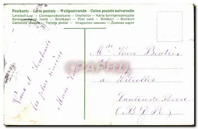 Nova Ano — Carta postal decorativa com flores — Editor: L. B. S. (n° 176) — Verso