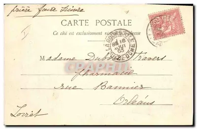 La Bourboule - A Barragem — Lib. Bougé-Béal, 21 Rue de l'Écu, Clermont-Ferrand — Verso