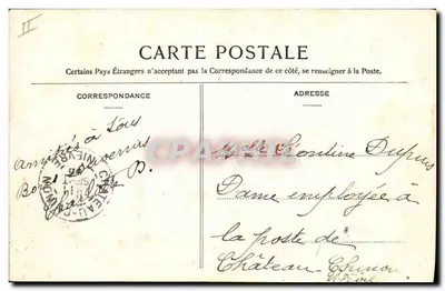 Clamecy — Le Perthuis e a Usina de Eletricidade — Desvignes, fot. edit. Clamecy — Verso