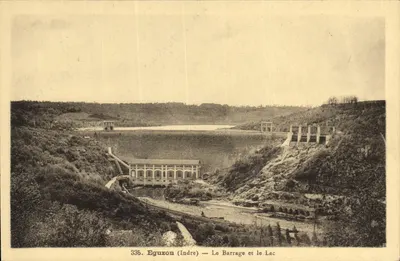 Eguzon (Indre) — O Barragem e o Lago — n° 335