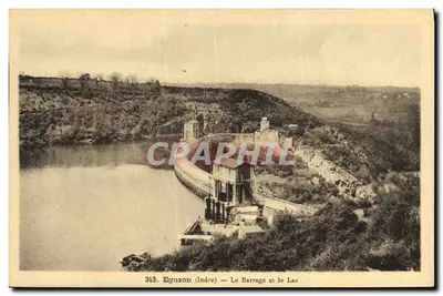 Eguzon (Indre) — O Barragem e o Lago — n° 343