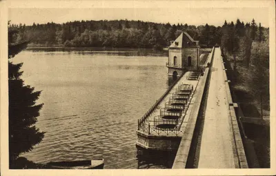 La Digue - No Morvan - Les Settons — Héliogravure d'Art P. Coquenou et J.C. Truchot