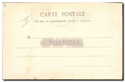 Lachende vrouw die naar een stempel wijst — Phototype A. BERGERET & Cie, NANCY — Achterkant