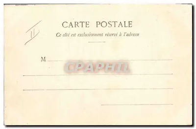 La Cigale et la Fourmi — scena uliczna z filarnią — Phototype A. Berberet & Cie, Nancy — Rewers