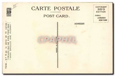 A Senhora e o Agente — Caricatura humorística — Éditions SID'S, N°6 da série « Celles qui ne sen font pas » — Verso