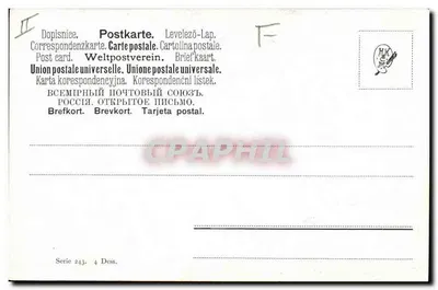 Bukiet piononów w koszyku — malowanie — E.G. Ruckling — Rewers