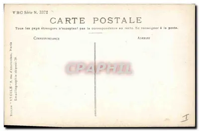 Bukiet lilii — VBC Série N. 3372 — Émaillographie, Paryż — Rewers