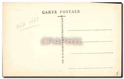 O Velho Quercy — Túmulo de Galliot de Genouillac na Igreja de Assier (Lot) — Livraria Vignuel em Saint-Céré — Verso