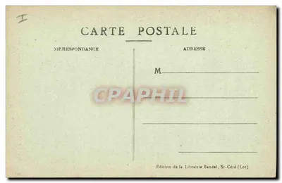 Assier (Lot) — O Túmulo de Galiot de Genouillac — Editor: Livraria Bandel, St-Céré (Lot) — Verso