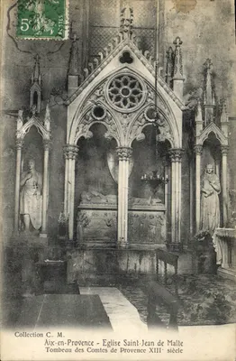 Aix-en-Provence - Igreja de São João de Malta - Túmulo dos Condes da Provença Século XIII