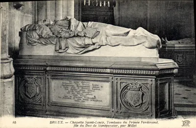 Capela São Luís — Túmulo do Príncipe Ferdinando, filho do Duque de Montpensier, por Millet
