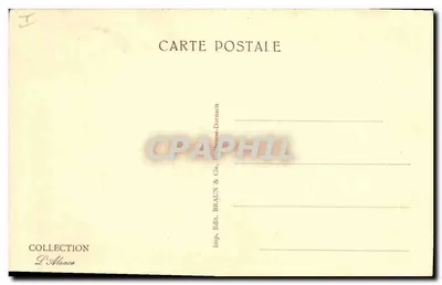 Alsácia — Ninho de corujas — Edição Braun & Cie — Verso
