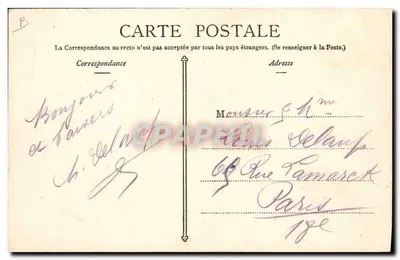 Grupo de Alpinistas em Manoeuvres — G. Courrino, Editor em Grenoble, n°60 — Verso
