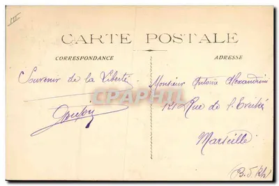 Catástrofe da Liberdade — Toulon — Juge édit. Toulon - Repr. Interdite — Verso
