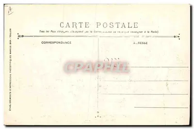 Catástrofe do encouraçado LIBERTE — 25 de Setembro de 1911 — Fototipia Marius Bar — Toulouse — Verso
