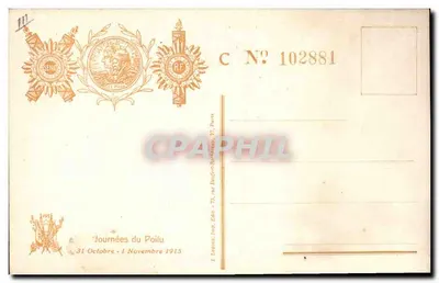 Os Falcões Negros! — Canção Marcha — Jornadas do Poilu, 1915 — Verso