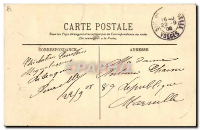 Tipo de Alsaciana — Carta postal — Editor não visível — Verso
