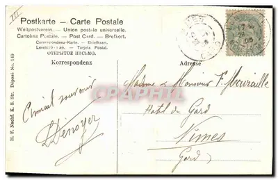Elsässerin — Alsacienne — Lunéville, 1901 — Rewers
