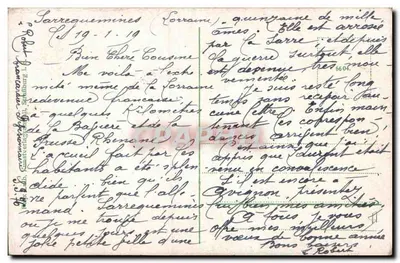 Kobieta w stroju tradycyjnym — Lotaringia — n° 6604 — Rewers