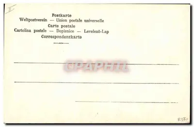 Młoda kobieta w stroju tradycyjnym — modlitwa — Uniwersalna poczta R170 — Rewers