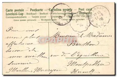 Fioletki — ramka kwiatowa — wydawca nieznany, n° 15 — Rewers