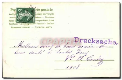 Pamiątka dobrej przyjaźni — trójkątny trawer — wydawca nie widoczny — Rewers