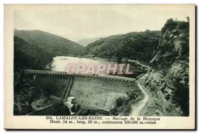 Lamalou-les-Bains — Barragem da Biconque — n°594