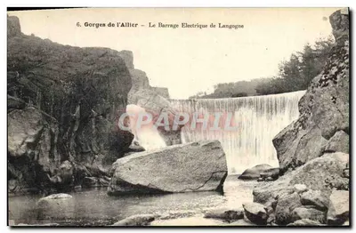 Gorges do Allier — A Usina Hidrelétrica de Langogne — Editor: Robert, fotos Tillyford (Lozère)