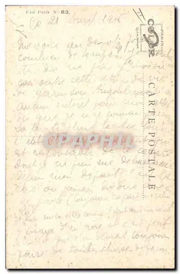 Fanciulla che pensa a un amante — editore A. WAYS, n° 83 — Verso