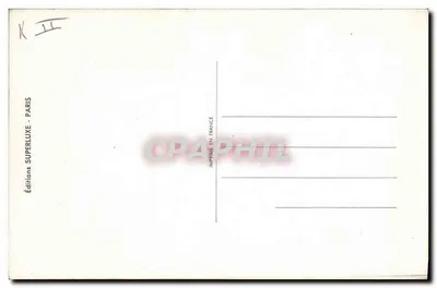 Strandbild — humoristische Karikatur — Superluxe Editions, Nr. K II — Rückseite
