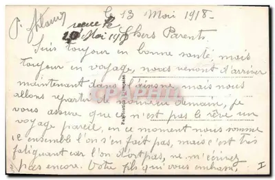 Bouquet van margrieten — anonieme uitgaven — gedateerd rond 1918 — Achterkant
