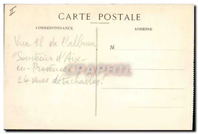 Aix-en-Provence — Vista generale del Tombeau Sec — Coll. Jaussaud, n°46 — Verso