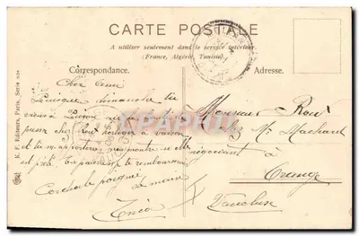 Ave e flores — ilustração — K. F. Editores, Paris, Série 534 — Verso