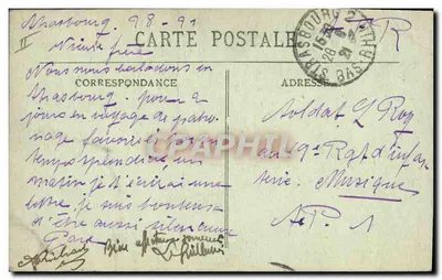 Estrasburgo — Ninho de Coruja — Félix Luth, editor, Estrasburgo — Verso