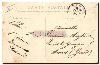 Col de la Grande-Casse — zasne góry — E. Reynaud, n° 991 — Rewers