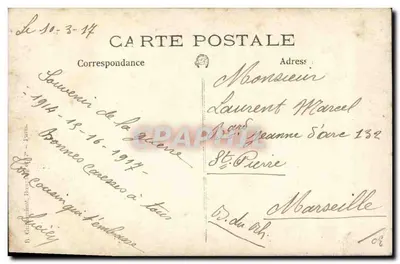 Gruppo di soldati e operai — 1914-1916 — B. Giraudon, Bassin - Parigi — Verso
