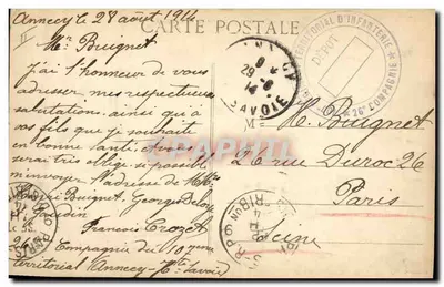Caçadores Alpinos em Reconhecimento — Editor E. Roynaud, n° 2729 — Verso