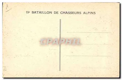 Soldado do 15º Batalhão de Caçadores Alpinos — E. Giffard, n° 27 — Verso