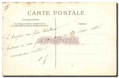 Cuirassé "Liberté" — Marine Nationale — détruit à Toulon en 1911 — éditeur B.F.D. n°1976 — Verso
