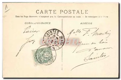 Il "Léon Gambetta", Croiseur corazzato che riporta M. Loubet, Presidente della Repubblica — A. Bougault, n°495 — Verso