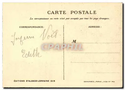 O Caçador de Mésanges — em patois: D'R Meiselocker — Edições de Alsácia-Lorena — Verso