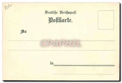 Storch auf dem Schornstein — Straßburg — Chromolith. Impr. Strasbourgaise (und R. Schultz & C°) — Rückseite