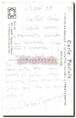 Cegonha da Alsácia — Série 28 — P.J. Gallais & Cie, editores, Paris — Verso