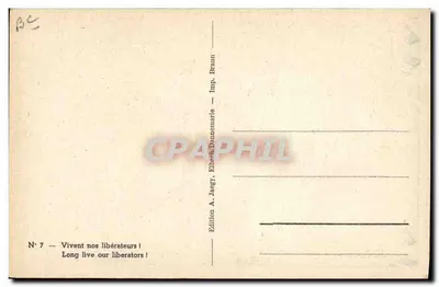 Festa dos Libertadores — decorações nacionais — A. Jaegh, N°7 — Verso